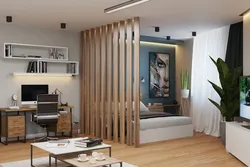 Bedroom interior with zoning