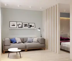 Bedroom interior with zoning