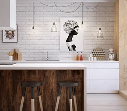 Tiled Kitchen One Wall Photo