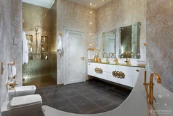 Golden Bathroom Interior