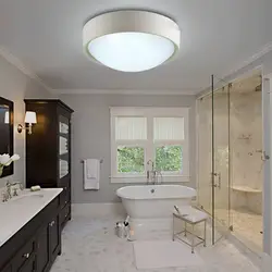 Светильники в ванной комнате потолочные в интерьере