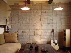 Decorative brick on the wall photo in the apartment