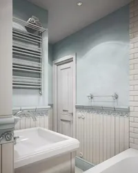 Прованс стиліндегі ванна бөлмесінің фотосуреті