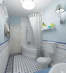 Прованс стиліндегі ванна бөлмесінің фотосуреті
