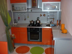 Photos of sets for a small kitchen