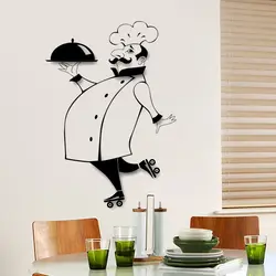 Kitchen design drawing on the wall