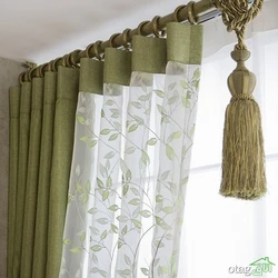Linen Curtains For The Living Room Photo