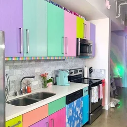 Kitchen In Bright Colors Design Photo