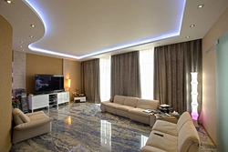 Lighting In A Modern Living Room Interior Photo