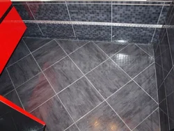Photo of bathroom floor tiles