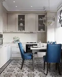 Kitchen design in neoclassical style
