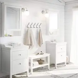 White Furniture In The Bathroom Interior