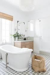 White Furniture In The Bathroom Interior