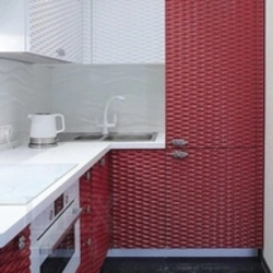 Рифленые фасады для кухни фото
