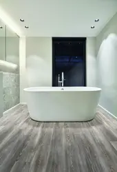 Quartz vinyl tiles in the bathroom photo