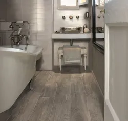 Кварцвиниловая плитка в ванной комнате фото
