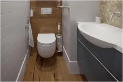 Quartz vinyl tiles in the bathroom photo