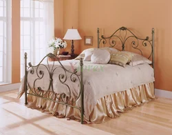 Wrought Iron Bed In The Bedroom Photo