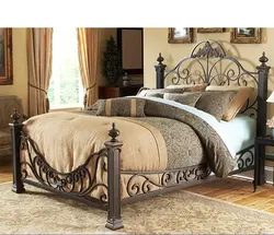 Wrought Iron Bed In The Bedroom Photo