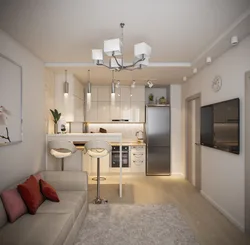 Kitchen design 16 m2 in a modern