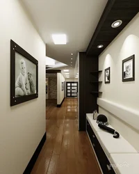 Long corridor in apartment interior design ideas