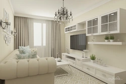 Photo of an apartment with white furniture