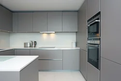 Kitchen design with white top