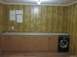 Wall Made Of MDF Panels In The Kitchen Photo Design