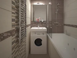 Design Of A Bath With Shower And Washing Machine In Khrushchev