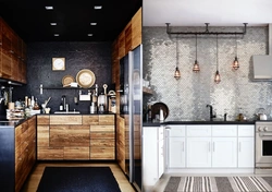 Кухни в стиле лофт угловые фото дизайн