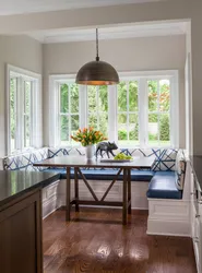 Kitchen table by the window photo design