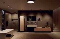Дызайн столі ваннага пакоя з падсветкай