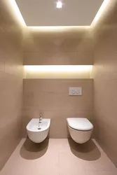 Bathroom ceiling design with lighting