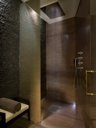 Тропический душ в ванной дизайн фото