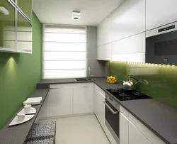 Малогабаритные кухни 6 кв м фото угловые с холодильником