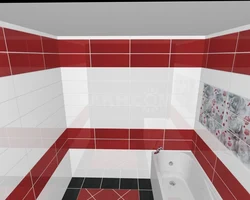 Bathroom tile layout photo