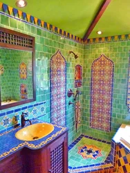 Bathroom according to oriental photo