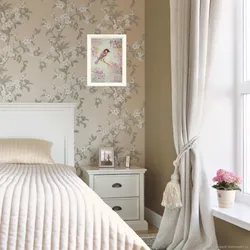 Floral Wallpaper For Bedroom Design Photo