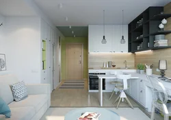 Kitchen area design in studio