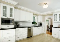 Ceiling plinth in the kitchen photo