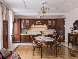 Classic Living Room Kitchen Interior