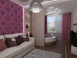 Дизайн спальня гостиная 18 кв м дизайн фото