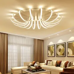 Chandeliers for suspended ceilings in the living room modern photos