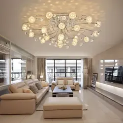 Chandeliers for suspended ceilings in the living room modern photos