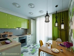 Wallpaper for kitchen design for 9 meters