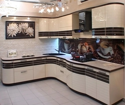 Combined kitchens by color photo