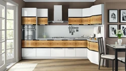 Combined kitchens by color photo