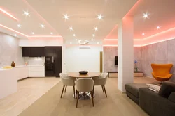 Suspended ceilings in beautiful apartments photos