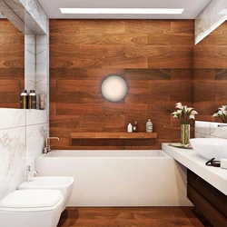 Bathroom tiles marble and wood photo