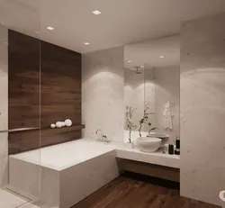 Bathroom Tiles Marble And Wood Photo